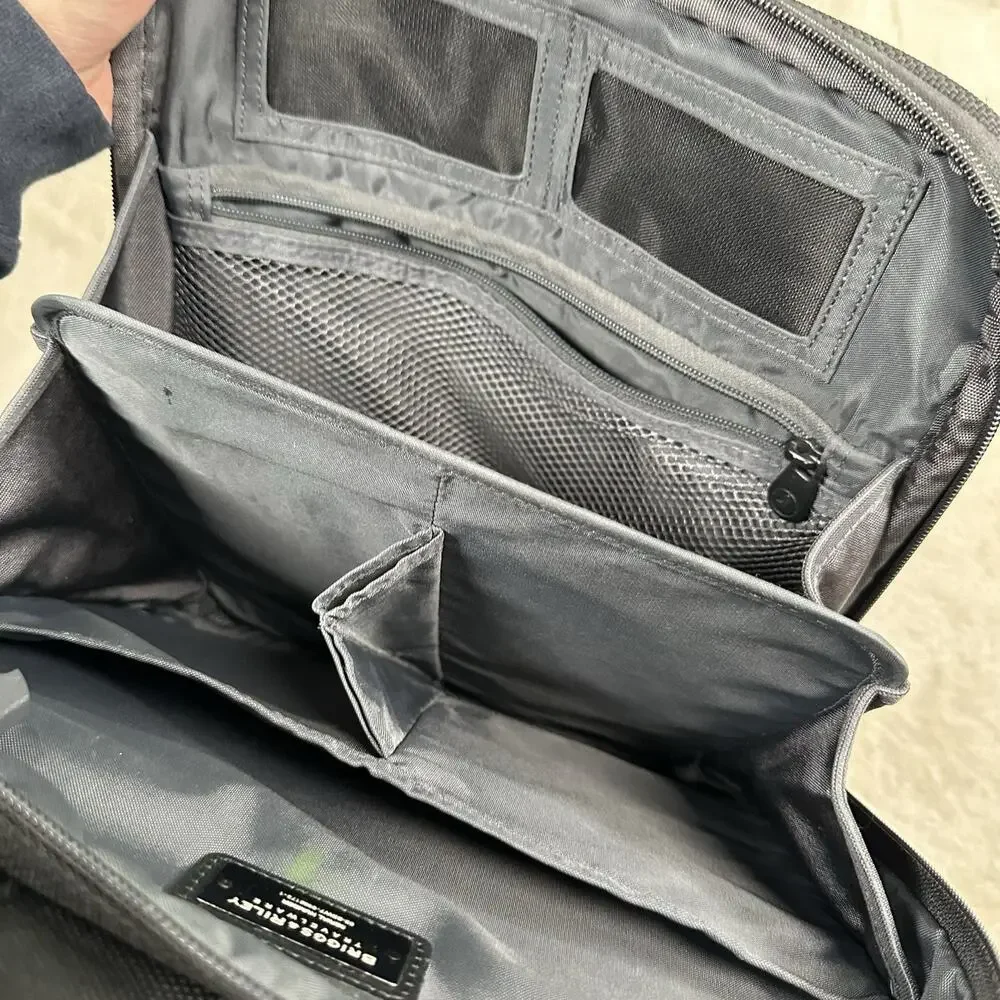 BRIGGS & RILEY Travelware Laptop Briefcase Backpack Black Durable Nylon